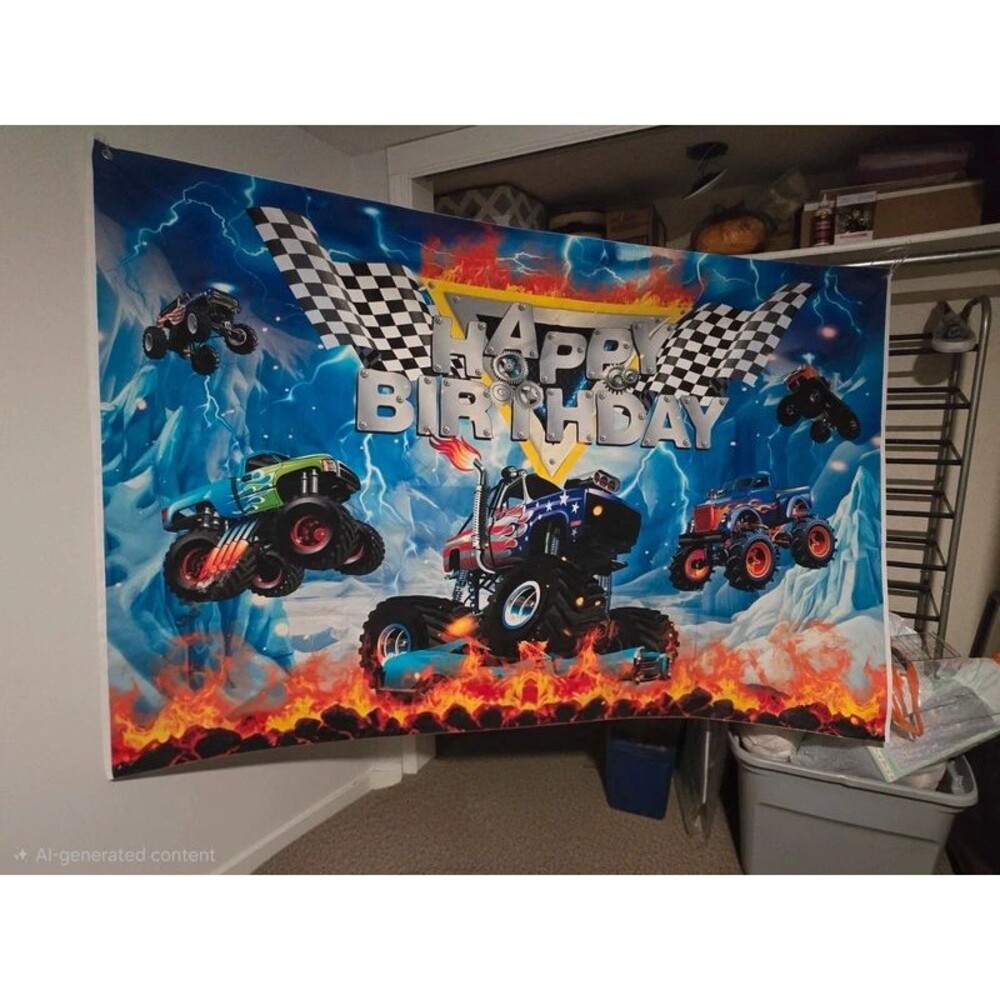 Monster truck banner